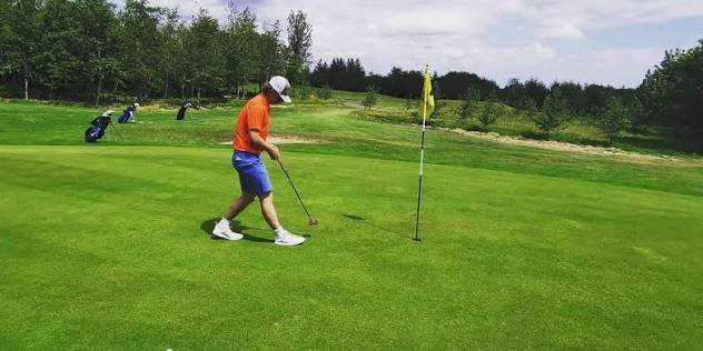On the putting green